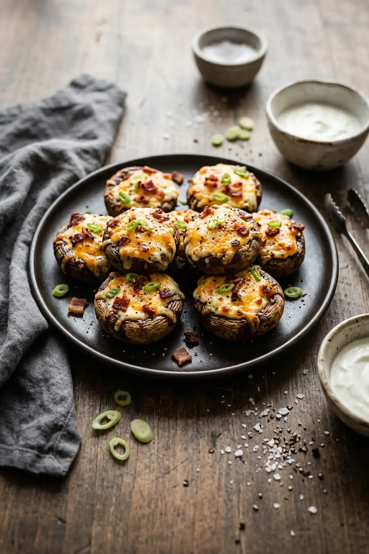 Gefüllte Champignons aus dem Airfryer