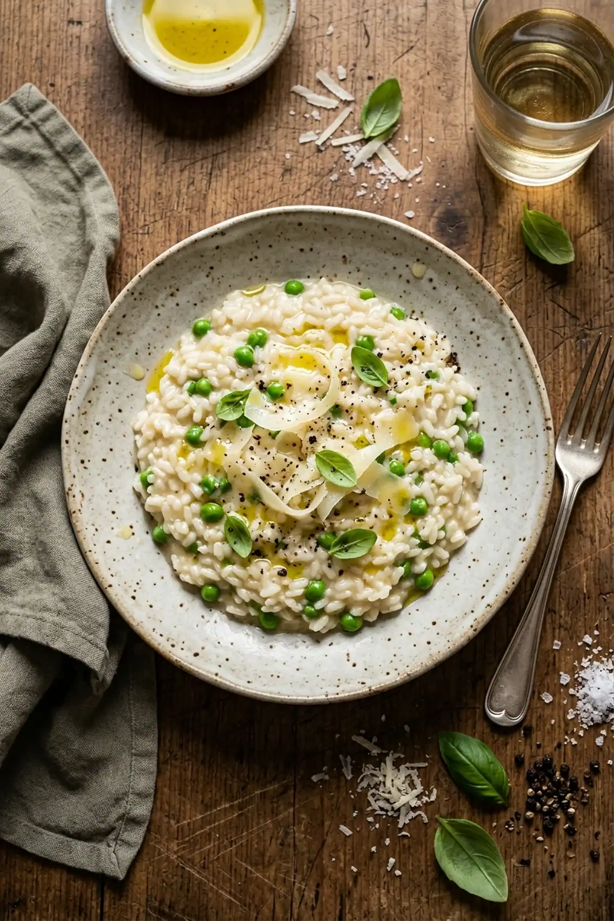 Cremiges Knoblauch-Parmesan-Risotto aus dem Ofen