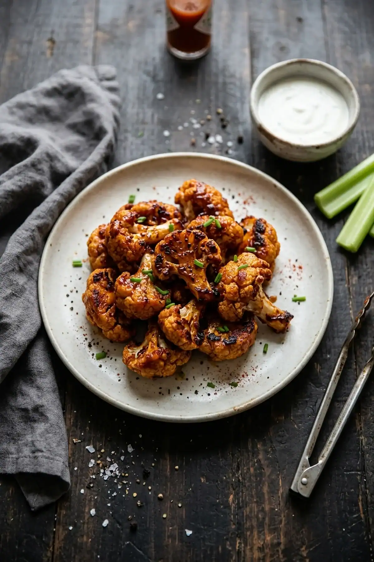 Knusprige Blumenkohl-Wings aus dem Airfryer