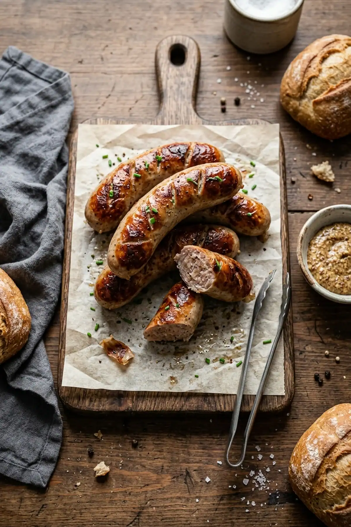 Knusprige Bratwurst aus dem Airfryer