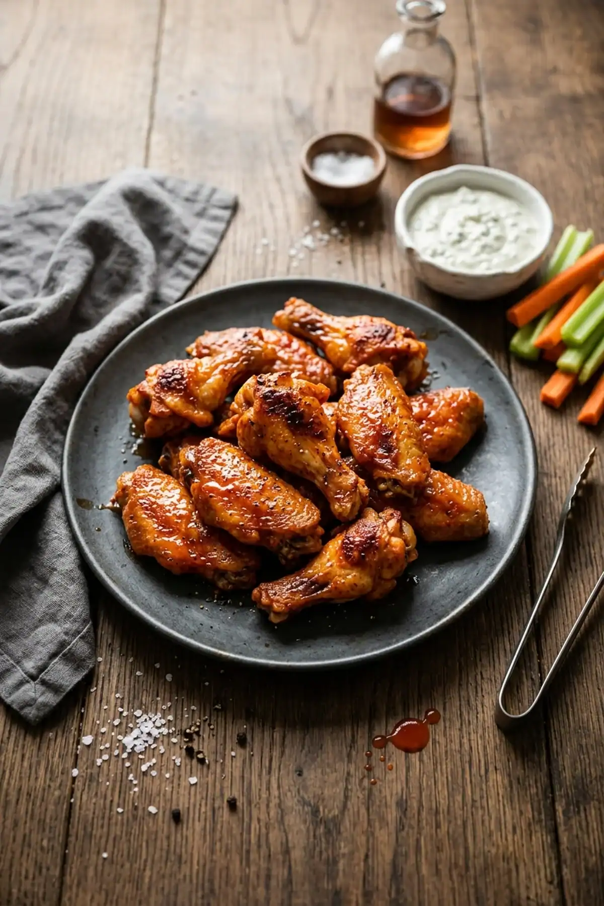 Knusprige Buffalo Chicken Wings aus dem Airfryer