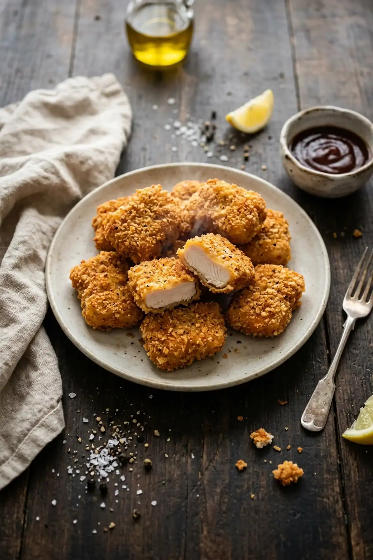 Knusprige Chicken Nuggets aus dem Airfryer
