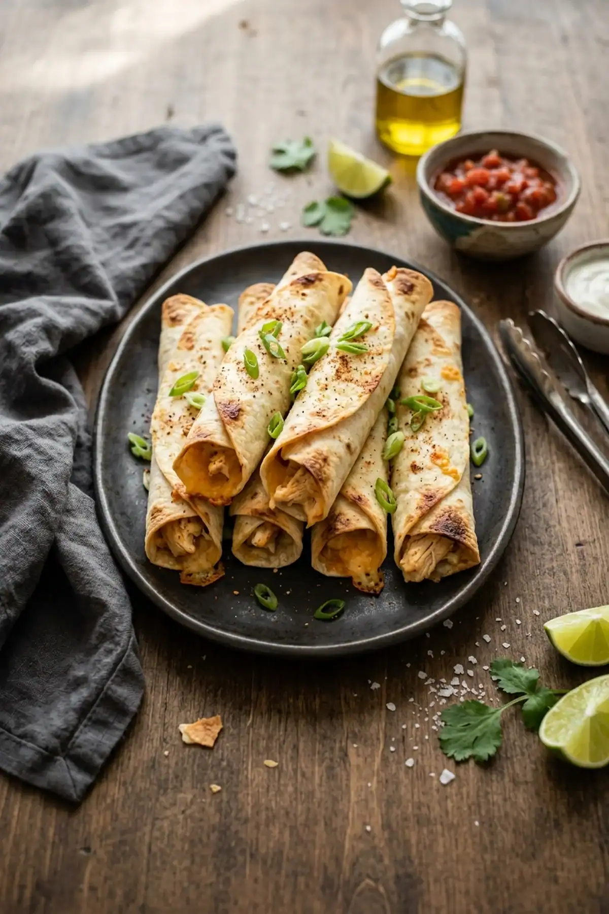 Knusprige Hähnchen-Taquitos aus dem Airfryer