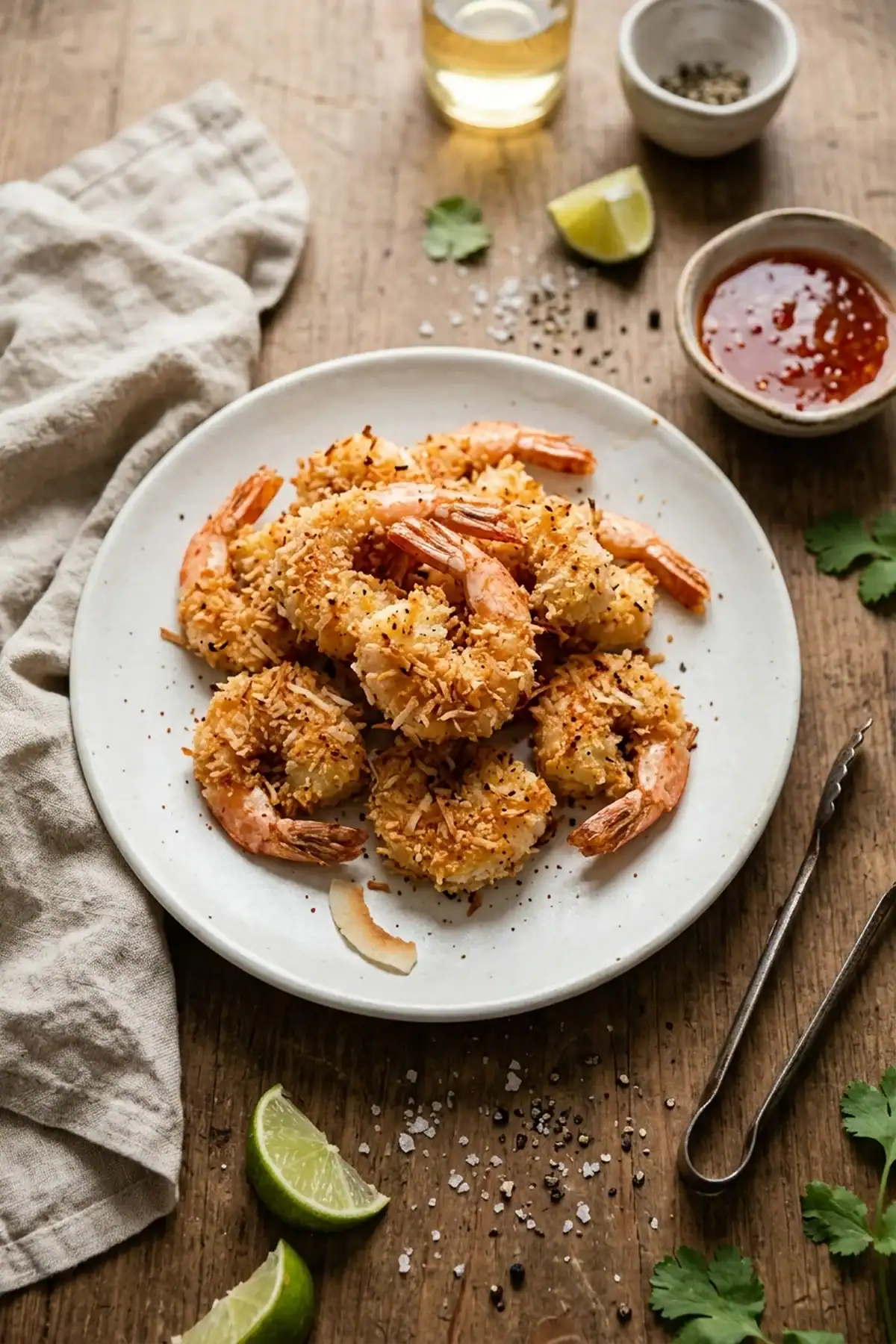 Knusprige Kokos-Garnelen aus dem Airfryer