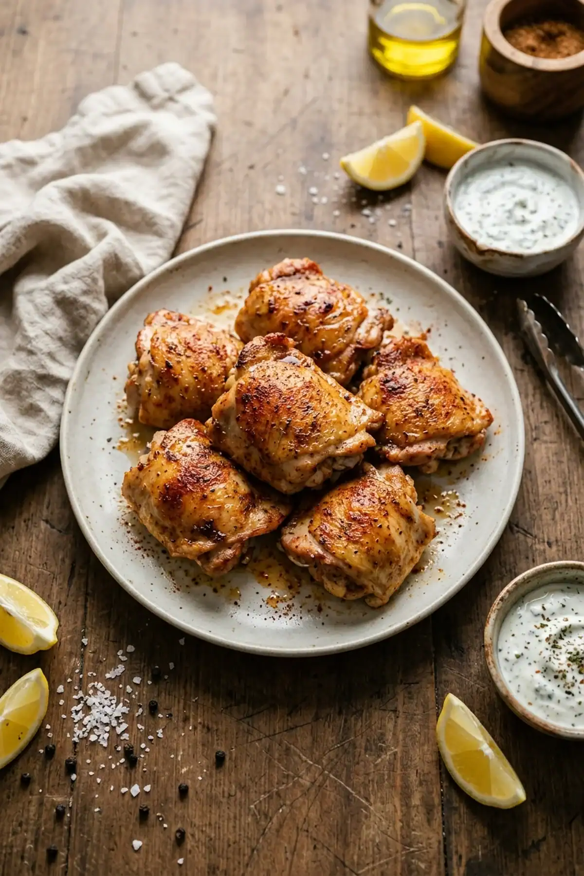 Saftige Hähnchenoberkeulen aus dem Airfryer