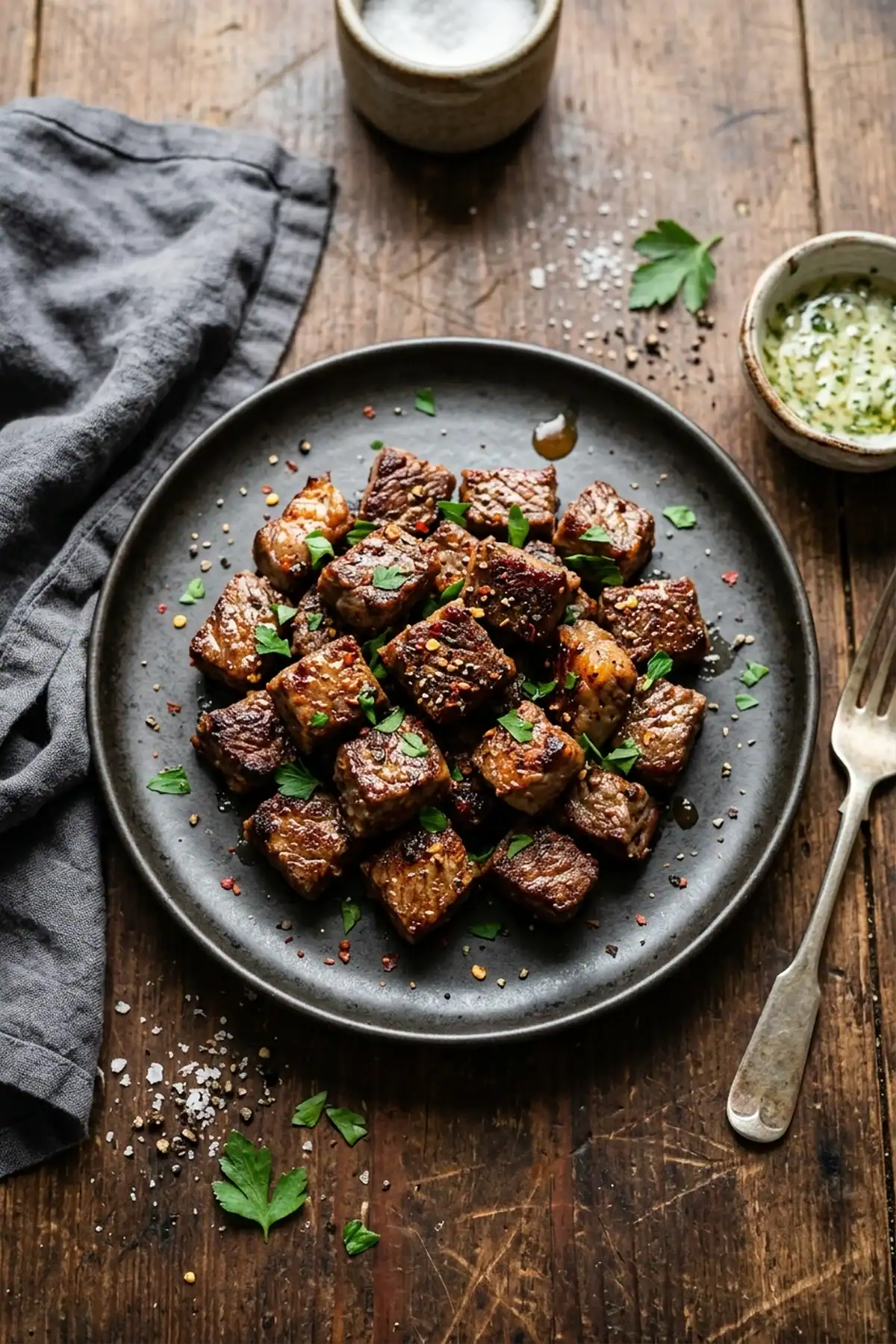 Saftige Steak Bites aus dem Airfryer