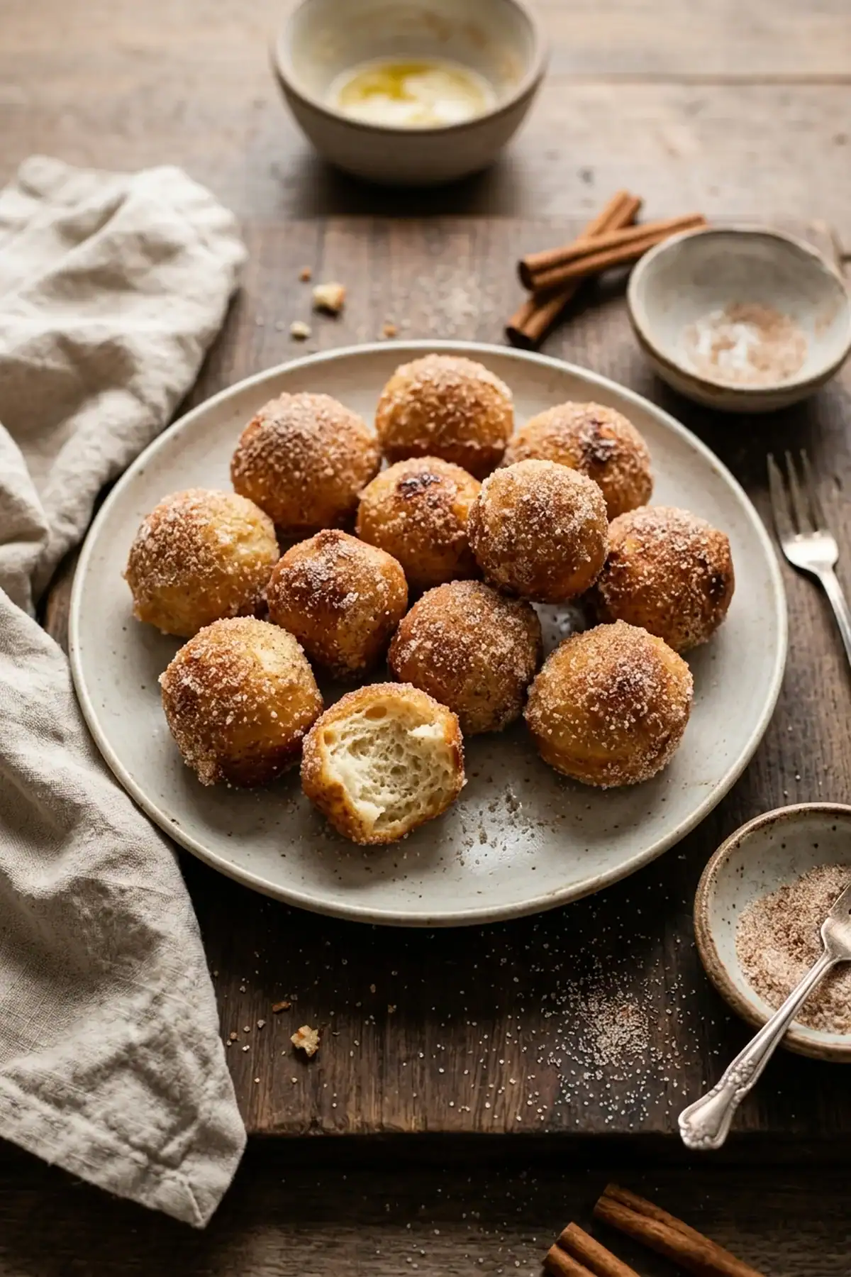 Fluffige Zimt-Donut-Bällchen aus dem Airfryer